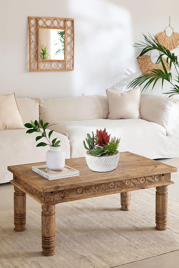 Briful Small Fake Plants Assorted Faux Succulents in Pots Realistic Succulents Plants Artificial with Cement Pots for Home Table Office Desk Bathroom Shelf Living Room Decor